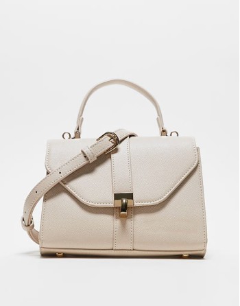 Valentino sobo buckle detail grab bag in cream