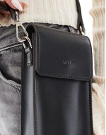 PASQ crossbody phone bag in black