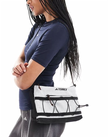 adidas Outdoor Terrex cross body bag in grey