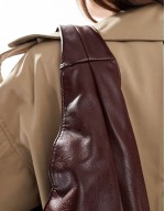 slouchy city bag in burgundy