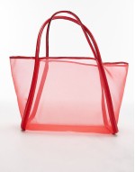 Sutton mesh shoulder bag in red
