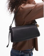 barrel bag charm bag in black