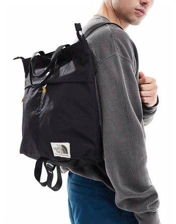 Berkeley logo tote backpack in black