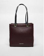 Valentino post re tote shoulder bag in burgundy