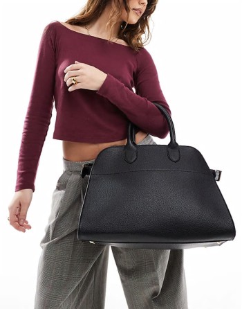 handheld large tote bag in black