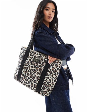 Boulevard tote bag in leopard
