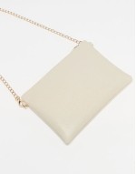 Valentino divina clutch bag in cream and gold
