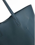 PASQ self portrait tote bag with inside pouch in charcoal