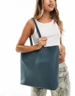 PASQ self portrait tote bag with inside pouch in charcoal