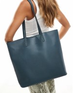 PASQ self portrait tote bag with inside pouch in charcoal