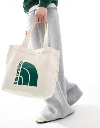 Half Dome logo tote bag in ecru